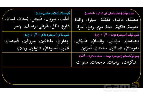 پاورپوینت عربی هفتم (5. جمع بندی مفرد، مثنی و جمع)- پیش نمایش