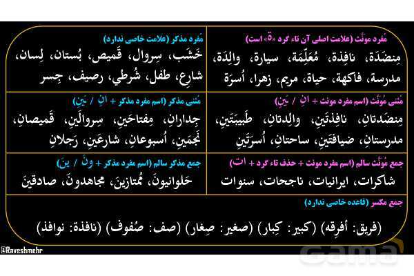 پاورپوینت عربی هفتم (5. جمع بندی مفرد، مثنی و جمع)- پیش نمایش