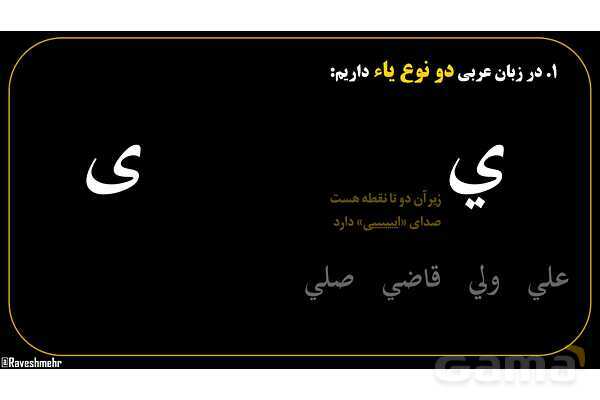 پاورپوینت عربی هفتم (6. چند نکته نگارشی مهم)- پیش نمایش