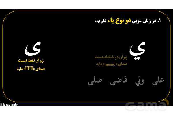 پاورپوینت عربی هفتم (6. چند نکته نگارشی مهم)- پیش نمایش