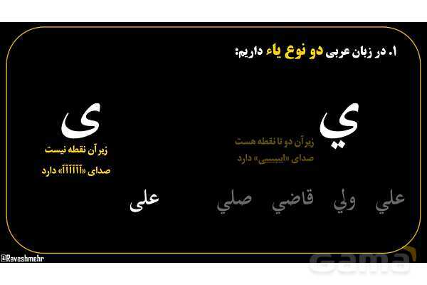 پاورپوینت عربی هفتم (6. چند نکته نگارشی مهم)- پیش نمایش