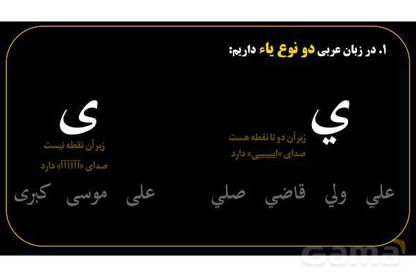 پاورپوینت عربی هفتم (6. چند نکته نگارشی مهم)- پیش نمایش