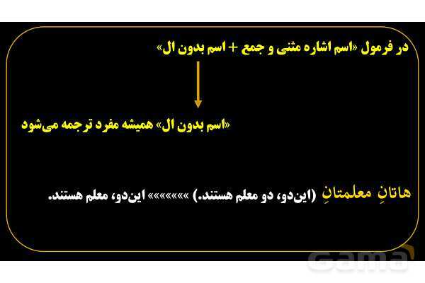 پاورپوینت عربی هفتم (9. اسم اشاره مثنی)- پیش نمایش