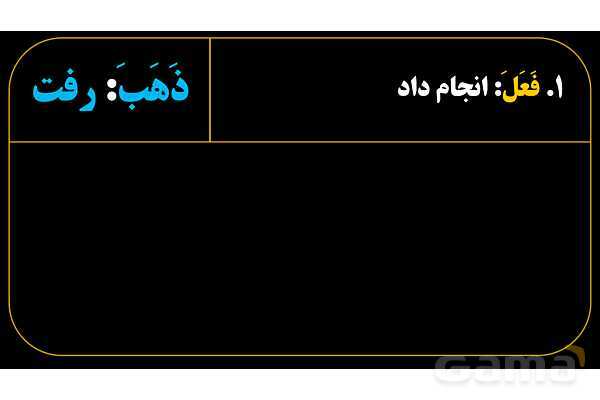 پاورپوینت عربی هفتم (28. مثال‌های فعل ماضی و منفی آن)- پیش نمایش
