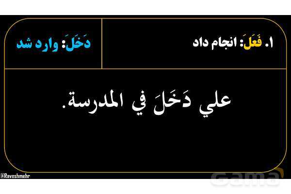 پاورپوینت عربی هفتم (28. مثال‌های فعل ماضی و منفی آن)- پیش نمایش