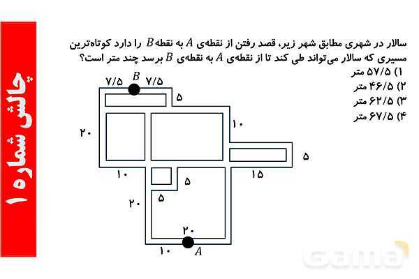  پاورپوینت محیط و مساحت، روابط سرعت و زمان و فاصله- پیش نمایش