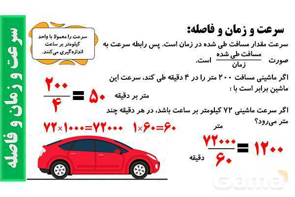  پاورپوینت محیط و مساحت، روابط سرعت و زمان و فاصله- پیش نمایش