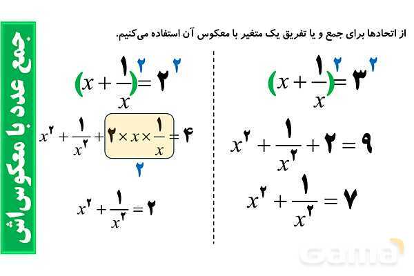 پاورپوینت گویا کردن مخرج کسرها، عبارت ها و اتحادهای جبری- پیش نمایش