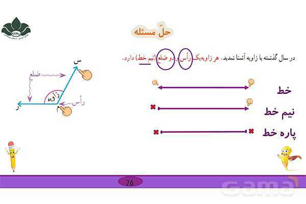 پاورپویت فصل 4 ریاضی چهارم: اندازه گیری زاویه- پیش نمایش