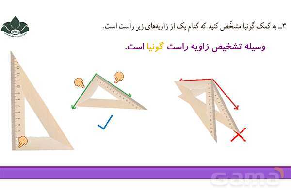 پاورپویت فصل 4 ریاضی چهارم: اندازه گیری زاویه- پیش نمایش