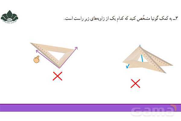 پاورپویت فصل 4 ریاضی چهارم: اندازه گیری زاویه- پیش نمایش