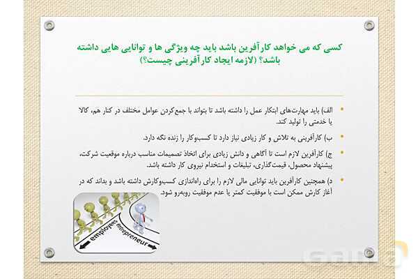 پاورپوینت آموزشی درس 1 اقتصاد (کسب و کار و کارآفرینی)- پیش نمایش