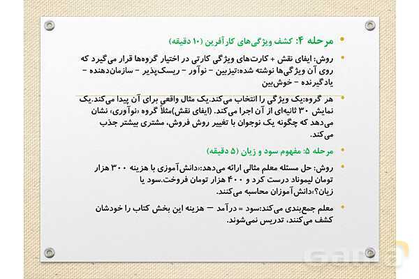 پاورپوینت آموزشی درس 1 اقتصاد (کسب و کار و کارآفرینی)- پیش نمایش