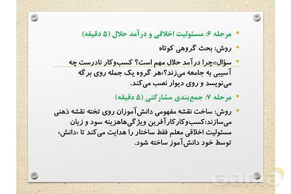 پاورپوینت آموزشی درس 1 اقتصاد (کسب و کار و کارآفرینی)- پیش نمایش