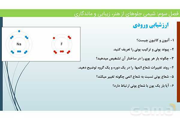 پاورپوینت جامد یونی و عدد کئوردیناسیون | فصل سوم شیمی 12 ام- پیش نمایش