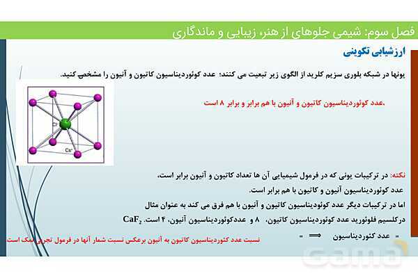 پاورپوینت جامد یونی و عدد کئوردیناسیون | فصل سوم شیمی 12 ام- پیش نمایش