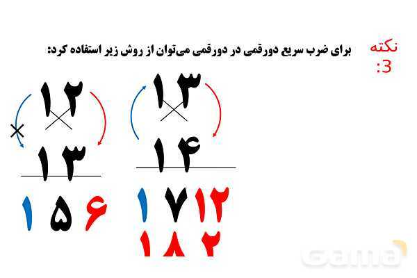 پاورپوینت ضرب در عدد 5، تقریب در ضرب و ضرب سه رقمی در دو رقمی - پیش نمایش