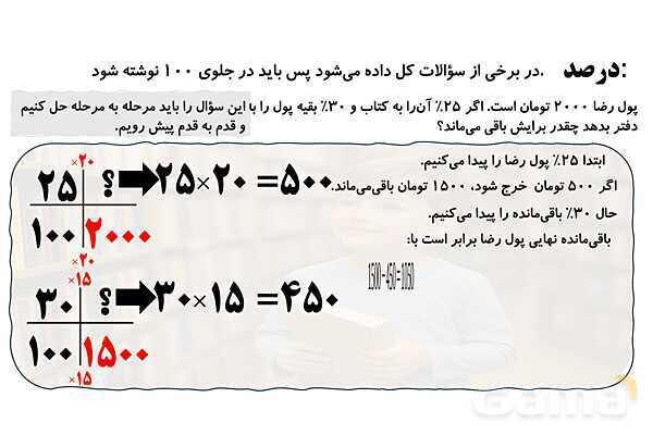 پاورپوینت تعریف درصد و کاربرد درصد سود و تخفیف- پیش نمایش