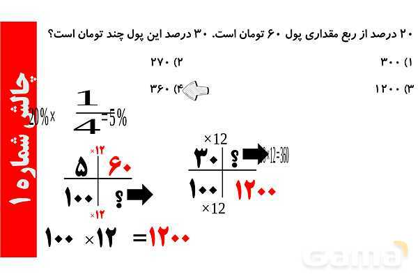 پاورپوینت تعریف درصد و کاربرد درصد سود و تخفیف- پیش نمایش