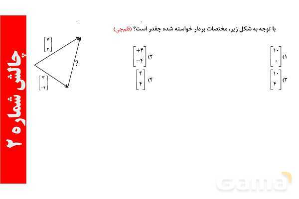 پارپوینت تعریف بردار و جمع بردارها- پیش نمایش