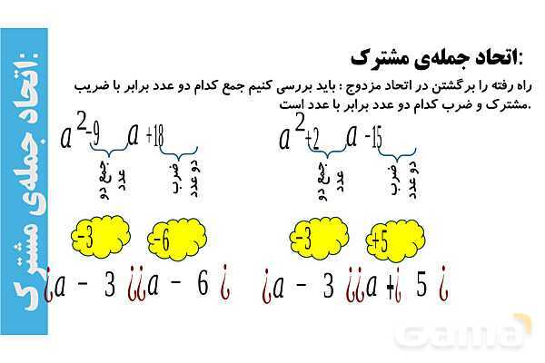 پاورپوینت اتحاد جمله مشترک و تجزیه- پیش نمایش