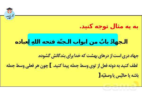 پاورپوینت قواعد صرف و نحو زبان عربی تخصصی انسانی - پیش نمایش