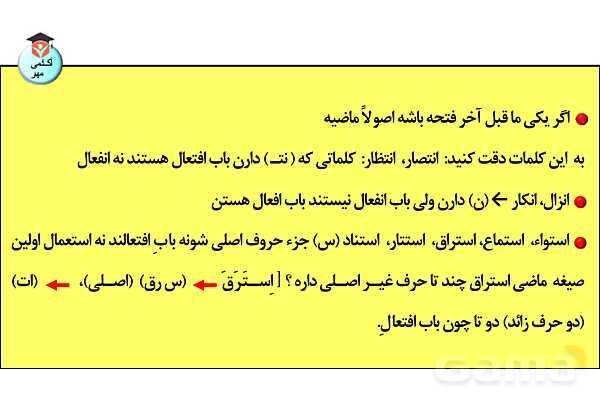 پاورپوینت  کاربردهای افعال و باب‌های صرفی در زبان عربی- پیش نمایش