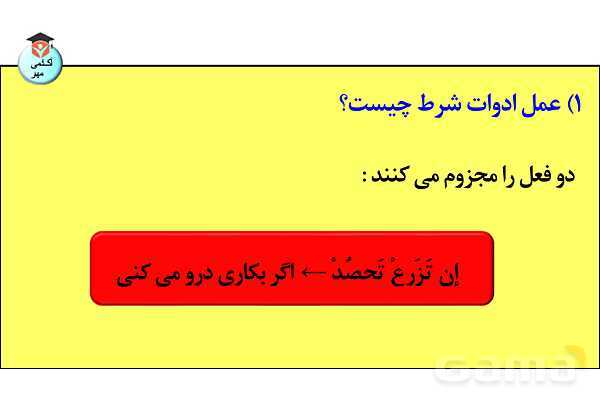 پاورپوینت  کاربردهای افعال و باب‌های صرفی در زبان عربی- پیش نمایش