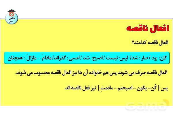 پاورپوینت افعال ناقصه- پیش نمایش