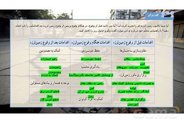 پاورپوینت تدریس علوم تجربی ششم دبستان | درس 5 : زمین پویا- پیش نمایش
