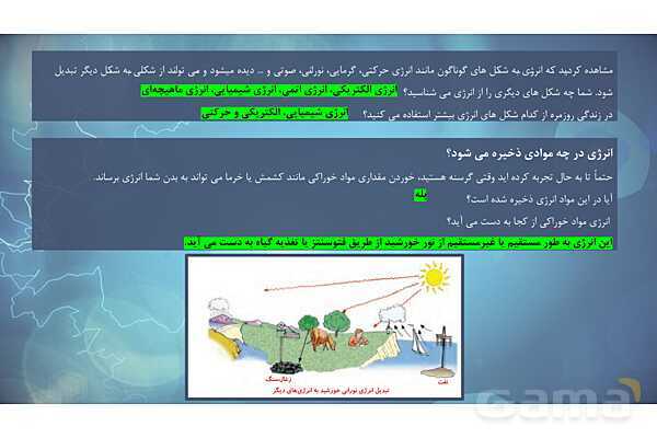 پاورپوینت تدریس علوم تجربی ششم دبستان | درس 9 : سفر انرژی- پیش نمایش