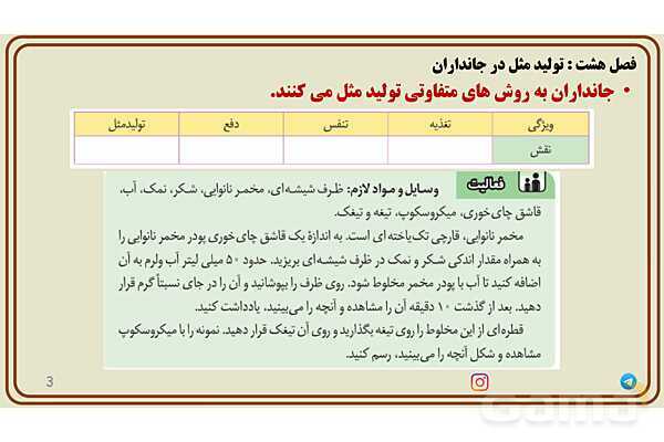 پاورپوینت آموزش فصل 8 علوم پایه هشتم؛ تولیدمثل در جانداران- پیش نمایش