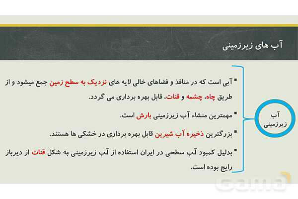 پاورپوینت فصل سوم زمین شناسی یازدهم؛ منابع آب و خاک- پیش نمایش