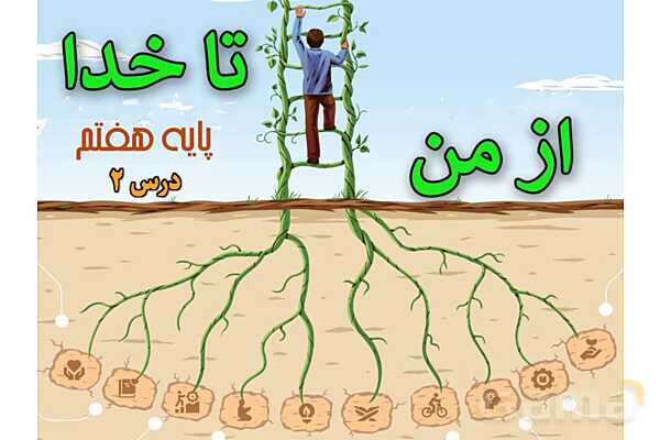 پاورپوینت آموزشی درس 2  از من تا خدا پایه هفتم؛ تویی که می شناسی‌ام- پیش نمایش