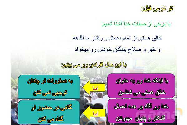 پاورپوینت آموزشی درس 2 پیام‌های آسمان پایه نهم؛ در پناه ایمان- پیش نمایش