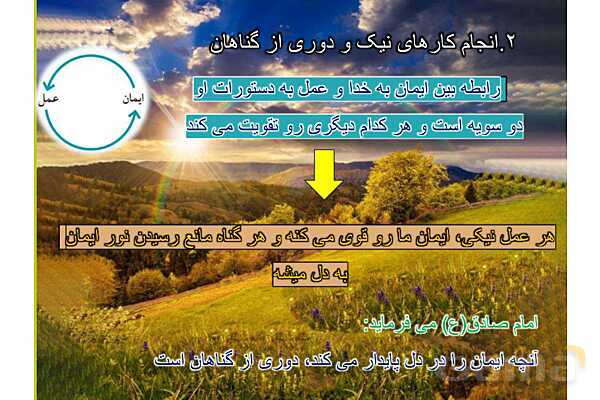 پاورپوینت آموزشی درس 2 پیام‌های آسمان پایه نهم؛ در پناه ایمان- پیش نمایش