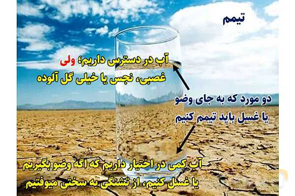 پاورپوینت آموزشی درس 6 پیام‌های آسمان پایه نهم؛ وضو، غسل و تیمم- پیش نمایش