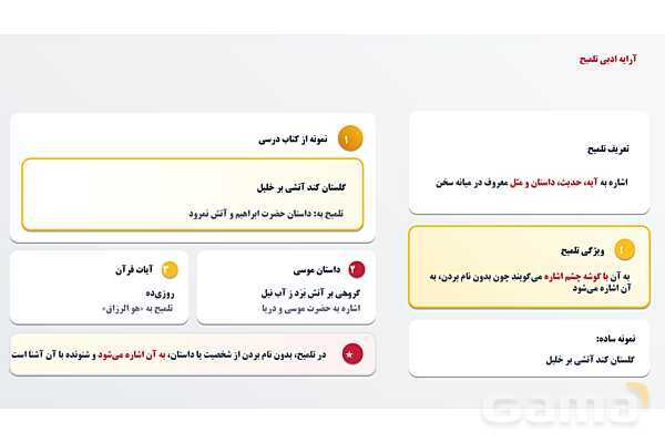 پاورپوینت آرایه های ادبی پرکاربرد در فارسی نهم- پیش نمایش