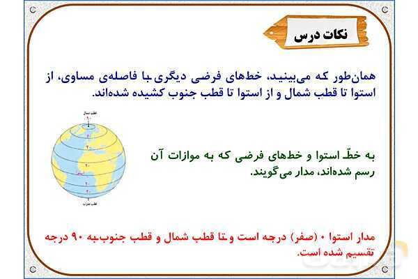 پاورپوینت درس 12 مطالعات اجتماعی پنجم دبستان | حرکت‌های زمین- پیش نمایش