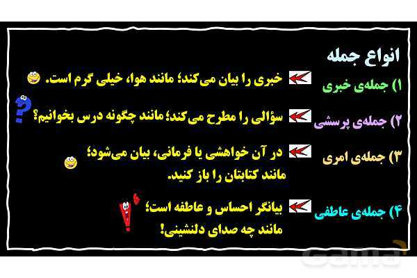 پاورپوینت اقسام جمله و شمارش تعداد جمله‌- پیش نمایش