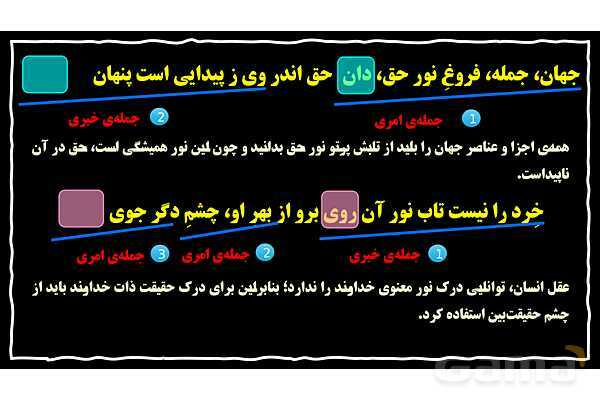 پاورپوینت اقسام جمله و شمارش تعداد جمله‌- پیش نمایش