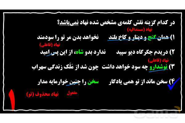 پاورپوینت نهاد، گزاره و نقش‌های دستور زبان فارسی- پیش نمایش