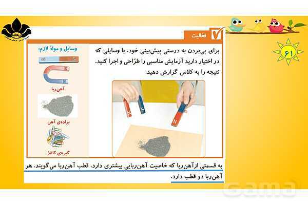 پاورپوینت درس 7 علوم چهارم ابتدائی: آهن ربا در زندگی- پیش نمایش