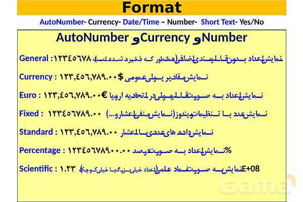پاورپوینت پودمان 4 ارائه دهنده خدمات رایانه‌ای | طراحی بانک‌های اطلاعاتی (مشخصه فیلدها)- پیش نمایش