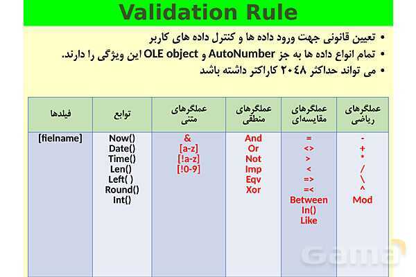 پاورپوینت پودمان 4 ارائه دهنده خدمات رایانه‌ای | طراحی بانک‌های اطلاعاتی (مشخصه فیلدها)- پیش نمایش