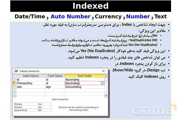 پاورپوینت پودمان 4 ارائه دهنده خدمات رایانه‌ای | طراحی بانک‌های اطلاعاتی (مشخصه فیلدها)- پیش نمایش