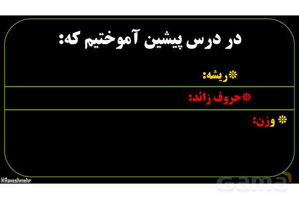 پاورپوینت عربی نهم (اسم فاعل و اسم مفعول)- پیش نمایش