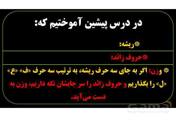 پاورپوینت عربی نهم (اسم فاعل و اسم مفعول)- پیش نمایش