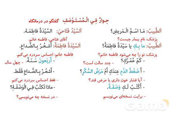 ترجمه متن و حل تمارین درس 6 عربی هشتم- پیش نمایش