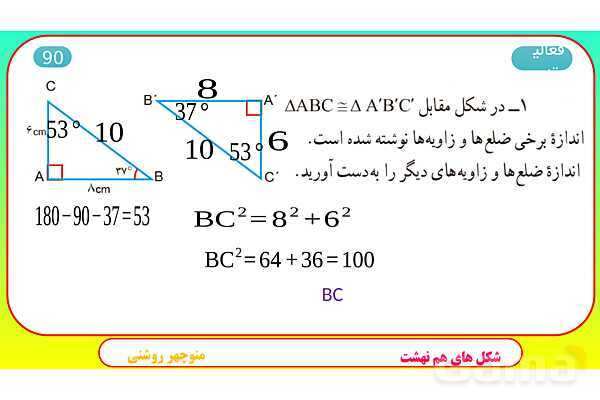 پاورپوینت شکل‌های هم نهشت - پیش نمایش